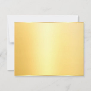 Benutzerdefinierte Imitat Gold Elegante Blank Temp Mitteilungskarte