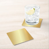 Benutzerdefinierte Imitat Gold Elegante moderne Vo Rechteckiger Pappuntersetzer (Vor Ort)