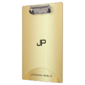 Benutzerdefinierte Imitat Gold elegante Monogram M Klemmbrett (Links)