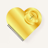 Benutzerdefinierte Imitat Gold Elegante Template M Notizblock (Vorderseite)