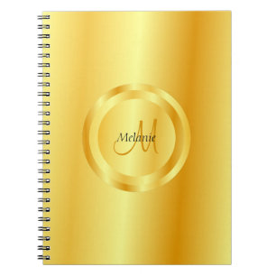 Benutzerdefinierte Imitat Gold Elegante Template M Notizblock