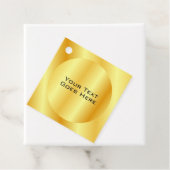 Benutzerdefinierte Imitat Gold-Metallic-Look Hinzu Geschenkanhänger (Beispiel)