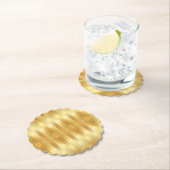 Benutzerdefinierte Imitat Gold Moderne elegante Bl Untersetzer (Vor Ort)