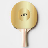Benutzerdefinierte Imitat Gold Monogram Elegant-Vo Tischtennis Schläger (Vorderseite)