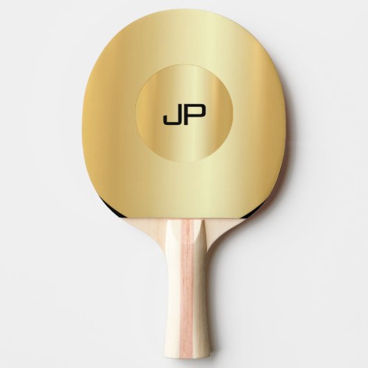 Benutzerdefinierte Imitat Gold Monogram Elegant-Vo Tischtennis Schläger (Vorderseite)