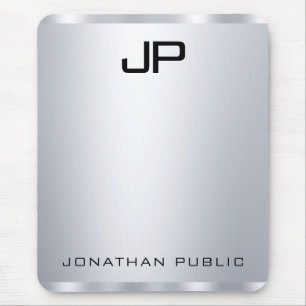 Benutzerdefinierte Imitat Silver Metallic Look Mon Mousepad