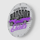 Benutzerdefinierte Imitate aller Namen Neon 1950er Große Wanduhr (Winkel)