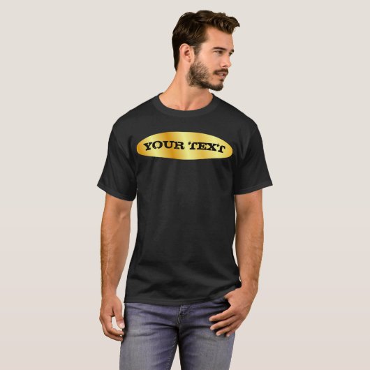 Benutzerdefinierte Imitate Gold Hinzufügen Persona T-Shirt (Vorne ganz)