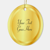 Benutzerdefinierte Imitate Gold Metallic Look Eleg Keramik Ornament (Links)