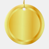 Benutzerdefinierte Imitate Gold Metallic Look Eleg Keramik Ornament (Hinten)