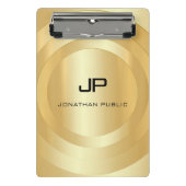 Benutzerdefinierte Imitate Gold Monogram Template Mini Klemmbrett (Vorderseite)
