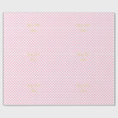 Benutzerdefinierte Imitate - Goldrein, Rosa und We Geschenkpapier (Flach)