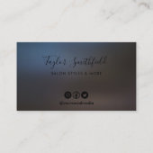 Benutzerdefinierte Imitate Holografische Black Loy Visitenkarte (Rückseite)