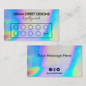 Benutzerdefinierte Imitate Holographic Loyalty Car Visitenkarte (Vorne/Hinten)