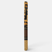 Benutzerdefinierte Imitate Leopard Skin Gold Leder Case-Mate iPhone Hülle (Hinten/Links)