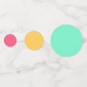 Benutzerdefinierte Imitate Silver Metallic Look Mo Konfetti (Rückseiten)