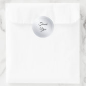 Benutzerdefinierte Imitate SilverModern-Vorlage Hi Runder Aufkleber (Tasche)