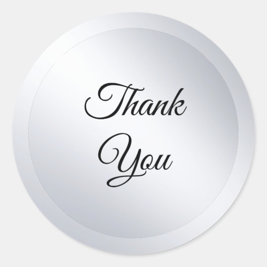 Benutzerdefinierte Imitate SilverModern-Vorlage Hi Runder Aufkleber (Vorderseite)