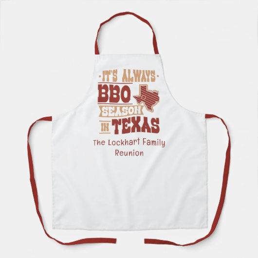 Benutzerdefinierte immer GRILLEN Saison in Texas F Schürze (Vorderseite)