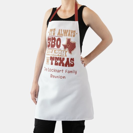 Benutzerdefinierte immer GRILLEN Saison in Texas F Schürze (InSitu)