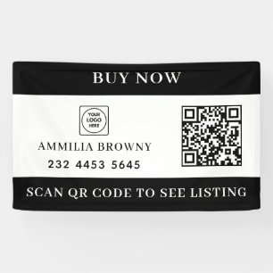 Benutzerdefinierte Immobilien-QR   Zu Verkaufen Sc Banner