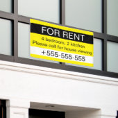 Benutzerdefinierte Immobilienagentur Vermietung Te Banner (Äußeres Gebäude)