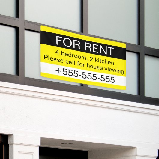 Benutzerdefinierte Immobilienagentur Vermietung Te Banner (Äußeres Gebäude)