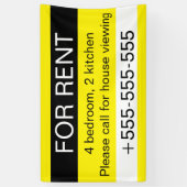 Benutzerdefinierte Immobilienagentur Vermietung Te Banner (Vertikal)