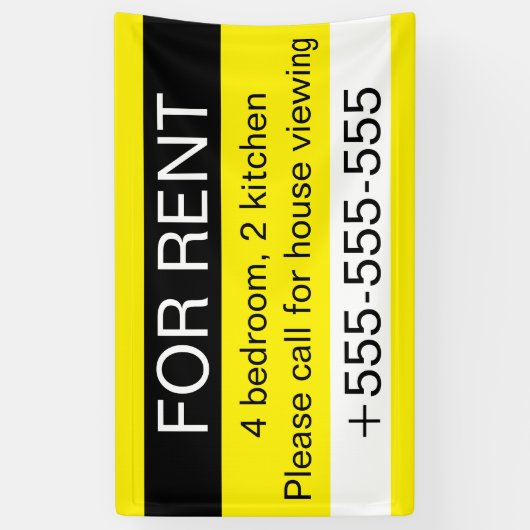 Benutzerdefinierte Immobilienagentur Vermietung Te Banner (Vertikal)