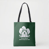 Benutzerdefinierte Immobilienfirma Grüner Waldhaus Tasche (Vorderseite)