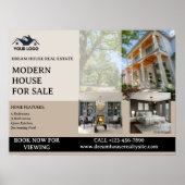 Benutzerdefinierte Immobilienwerbung Poster (Vorne)