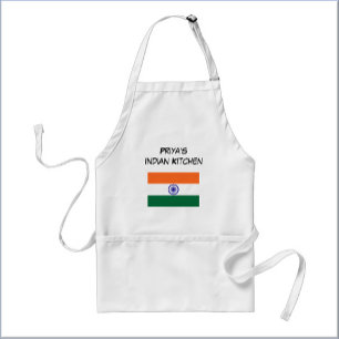 Benutzerdefinierte indische Flagge Orange Weiß und Schürze