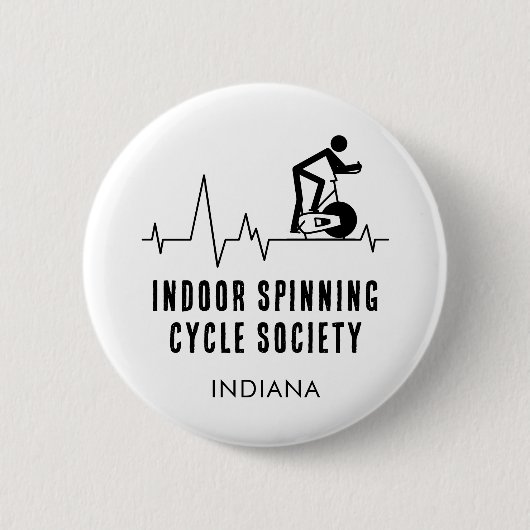 Benutzerdefinierte Indoor-Spinnrad-Gesellschaft He Button (Vorderseite)