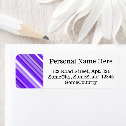 Benutzerdefinierte Info + Lila und weißes Streifen (Insitu)