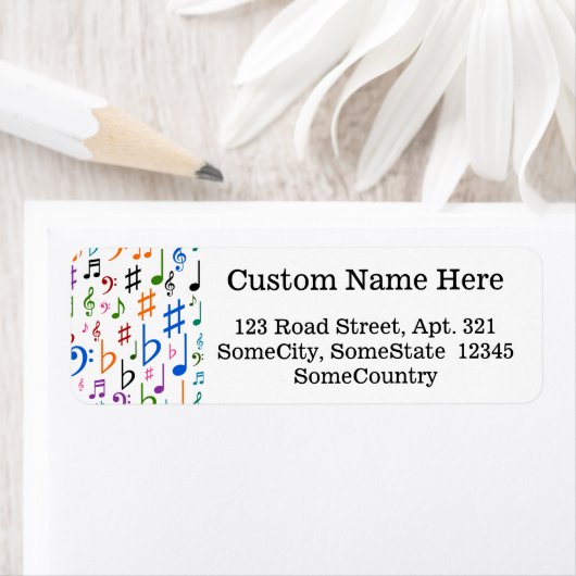 Benutzerdefinierte Info; viele farbige Musiknoten  (Insitu)