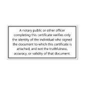 Benutzerdefinierte Informationen für Notare Aussch Permastempel (Design)