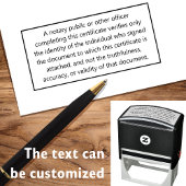 Benutzerdefinierte Informationen für Notare Aussch Permastempel