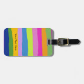 Benutzerdefinierte Informationen zu mehrfarbigen S Gepäckanhänger (Vorderseite horizontal)