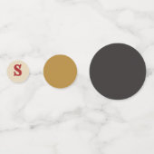 Benutzerdefinierte Initial- und Foto-Party-Dekorat Konfetti (Rückseiten)