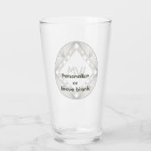 Benutzerdefinierte Initialen Elegant Manly Chic Sc Glas (Rückseite)