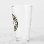 Benutzerdefinierte Initialen Elegant Manly Chic Sc Glas (Links)