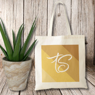 Benutzerdefinierte Initialen Gold blockiert Tasche