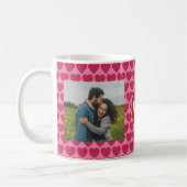 Benutzerdefinierte Initialen I Liebe Sie 2-Foto Kaffeetasse (Links)