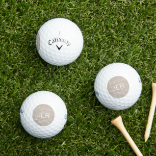 Benutzerdefinierte Initialen Modern Golfer Klassis Golfball