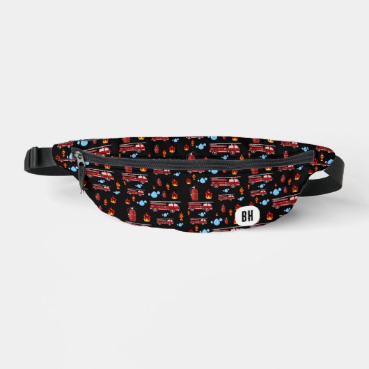 Benutzerdefinierte Initialen Monogram Boys Fireruc Bauchtasche (Vorderseite)