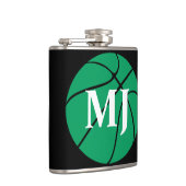 Benutzerdefinierte Initialen oder Anzahl eines grü Flachmann (Rechts)