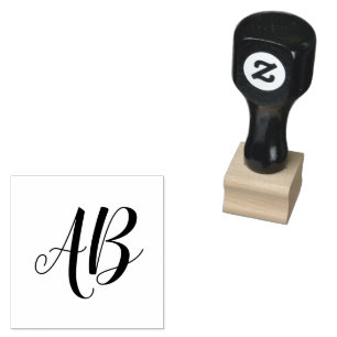 Benutzerdefinierte Initialen Personalisiert Gummistempel