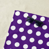 Benutzerdefinierte Initialen Polka Dot Strandtuch (Beispiel)
