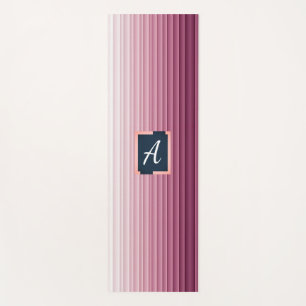 Benutzerdefinierte Initialen Rosa Gradient Vertika Yogamatte