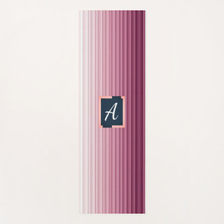 Benutzerdefinierte Initialen Rosa Gradient Vertika Yogamatte